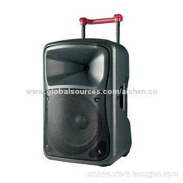 Portable Speaker with USB/SD/FM/Wireless Mic/Remote Control/Rechargeable Battery